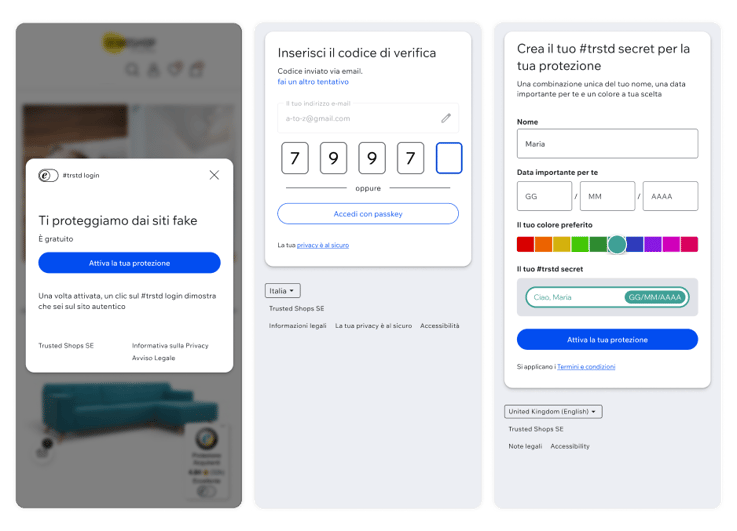 pasaggio 2 per introdurre il trstd secret con il Trustbadge AI+
