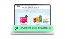 risultati ottenuti con Trusted Shops di Fred&Felia