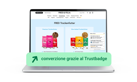 risultati ottenuti con Trusted Shops di Fred&Felia
