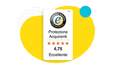 il trustbadge con il sigillo di qualità di trusted shops