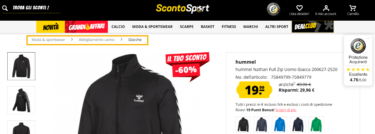 breadcrumb-sconto-sport