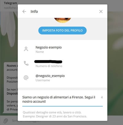 telegram-business-profilo