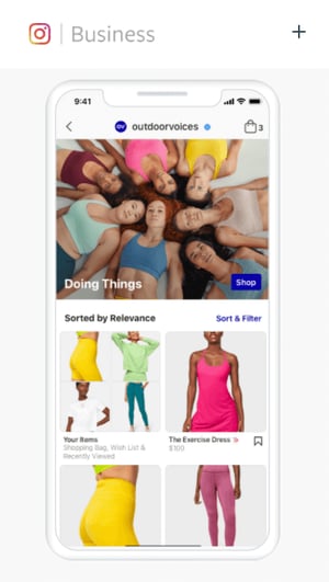Immagine esempio di Social commerce per Instagram