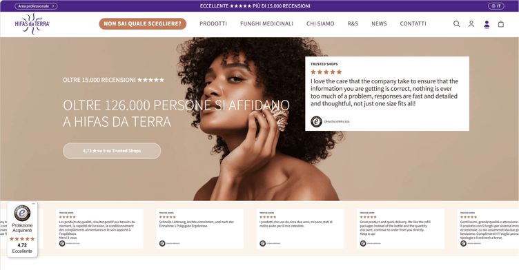 Come usare le recensioni sulla homepage per vendere di più