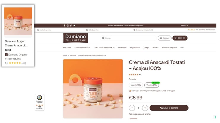 Damiano Screen x G.Ads esempio