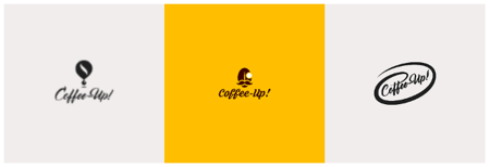 tre loghi diversi di CoffeeUp