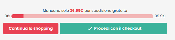 Mancano XXEUR per spedizione gratuita