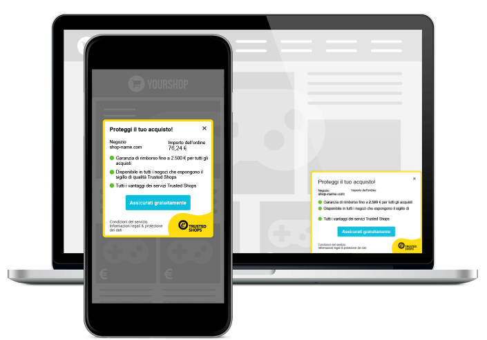 Trustcard con le informazioni della Protezione Acquirenti attiva