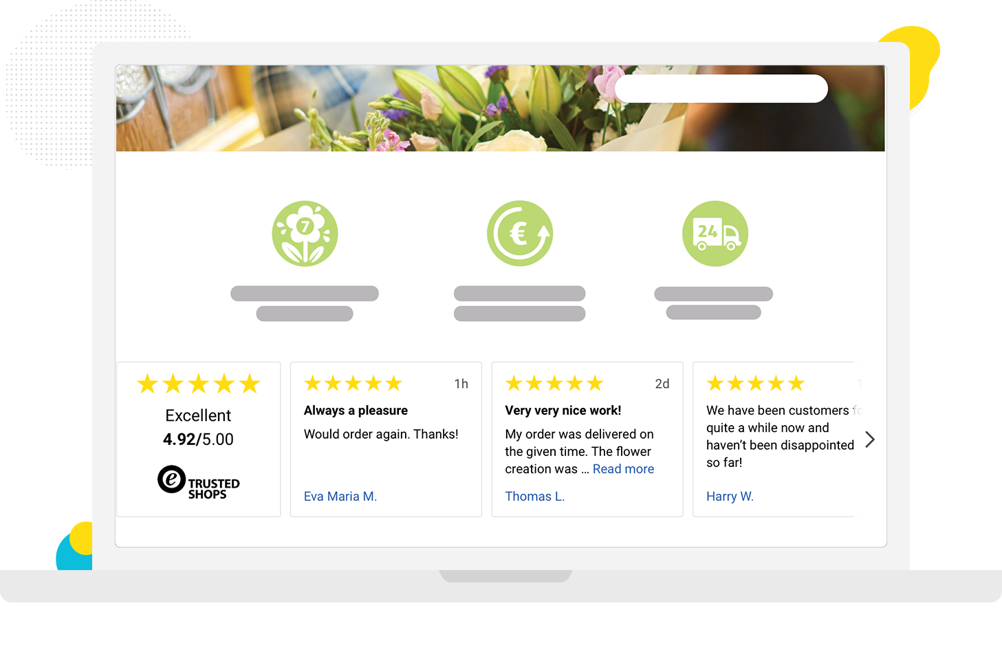 recensioni trusted shops su homepage