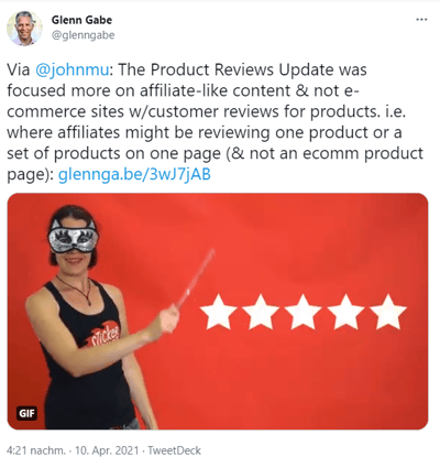 Twitter Product Reviews Update Glenn Gabe